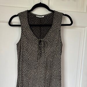 Club Monaco Black and Taupe Maxi Dress